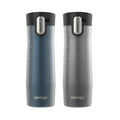 Contigo® AUTOSEAL® West Loop Vacuum-Insulated Stainless Steel Travel Mug with Easy-Clean Lid, 20 oz, 2-Pack JfBv