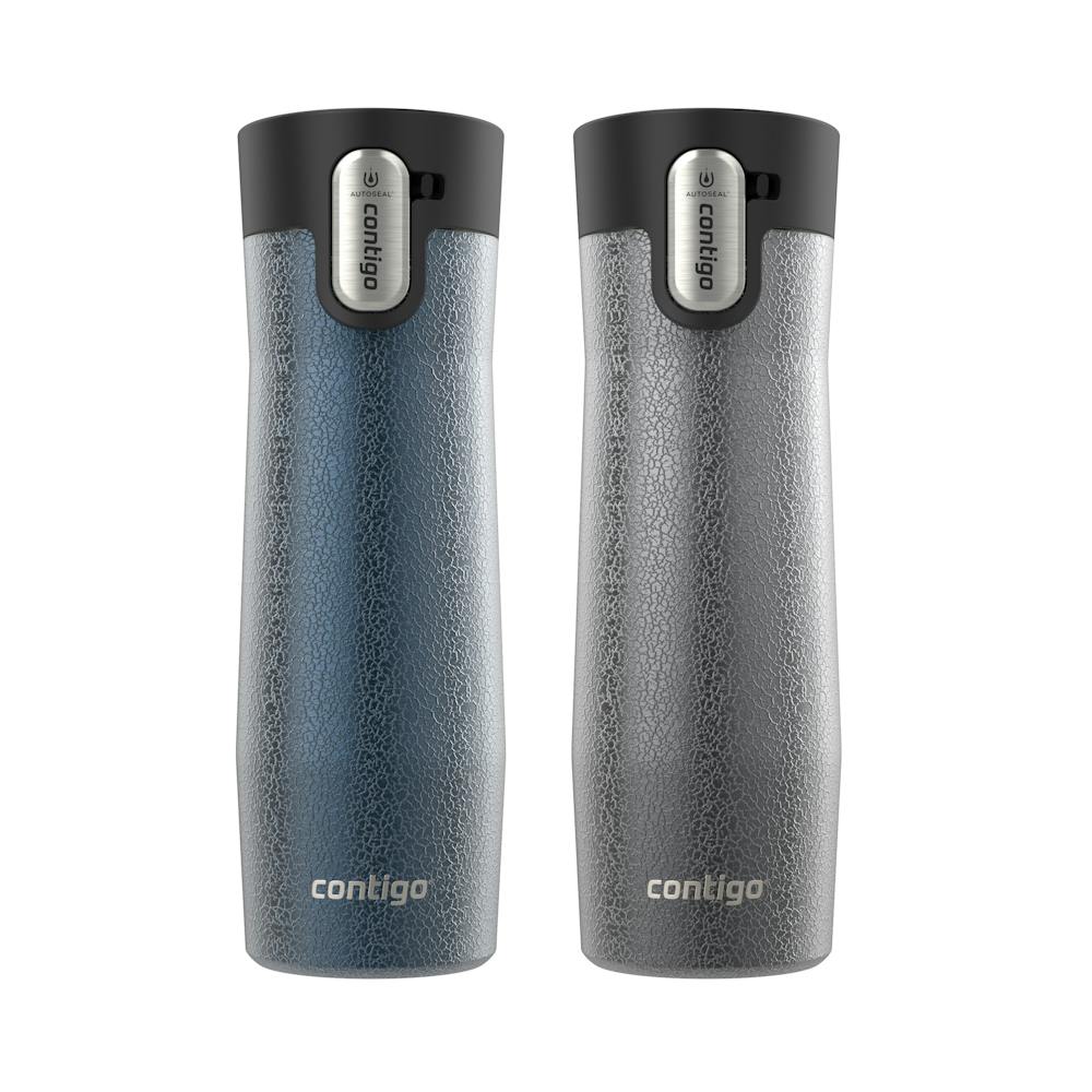 Contigo® AUTOSEAL® West Loop Vacuum-Insulated Stainless Steel Travel Mug with Easy-Clean Lid, 20 oz, 2-Pack JfBv