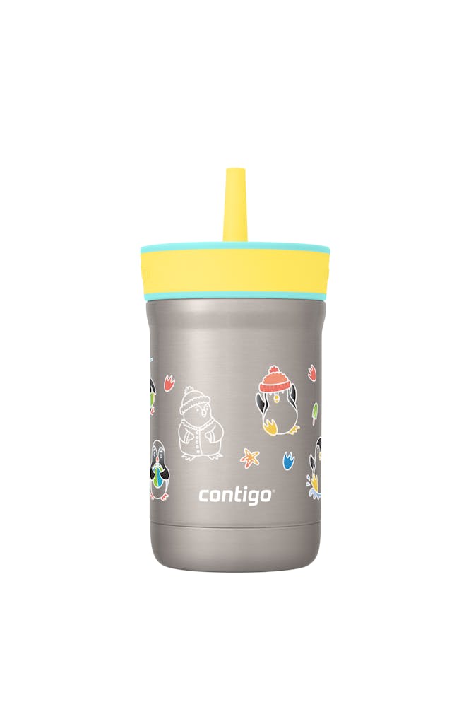 Contigo® Kids Leighton Spill-Proof Stainless Steel Tumbler with Straw, 12oz TJcF