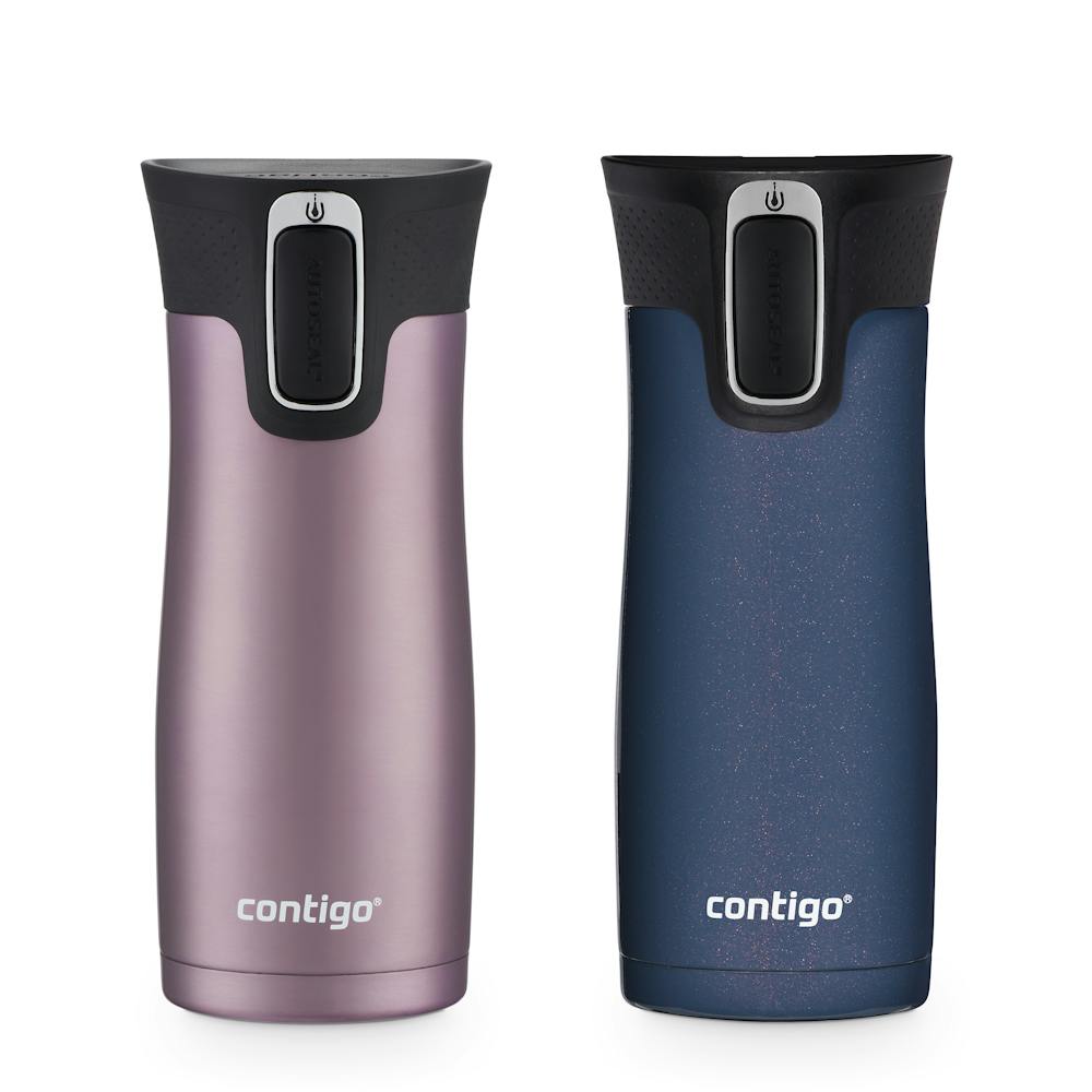 Contigo® West Loop 2.0 Leak-Proof Spill-Proof Insulated Stainless Steel Travel Mug, 16oz., 2 Pack kxDG