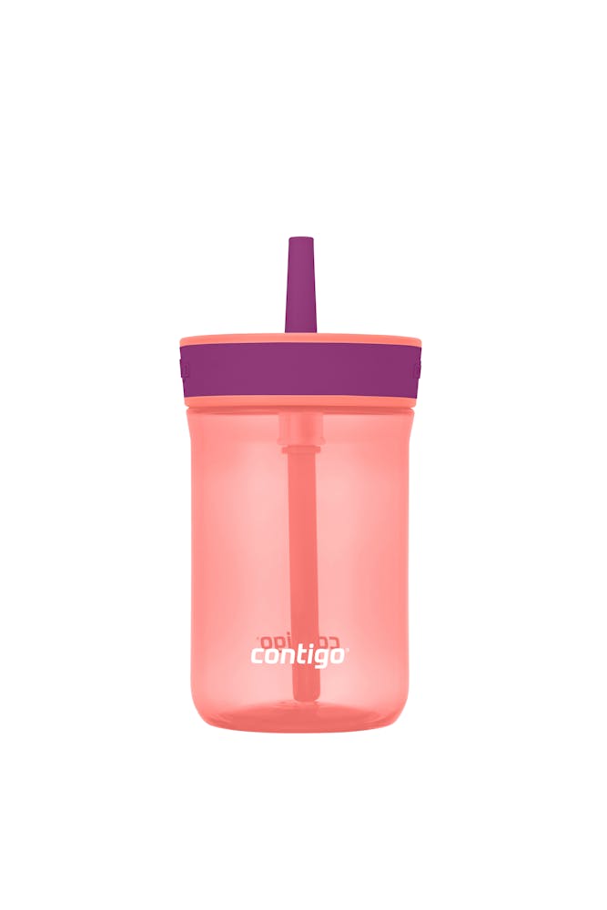Contigo® Kids’ Leighton Straw Tumbler with Spill-Proof Leak-Proof Lid, 14oz SASQ