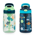 Contigo® Kids Water Bottle with Redesigned AUTOSPOUT® Straw, 14 oz, 2 pack nzJF