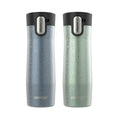 Contigo® AUTOSEAL® West Loop Vacuum-Insulated Stainless Steel Travel Mug with Easy-Clean Lid, 20 oz, 2-Pack kQLh