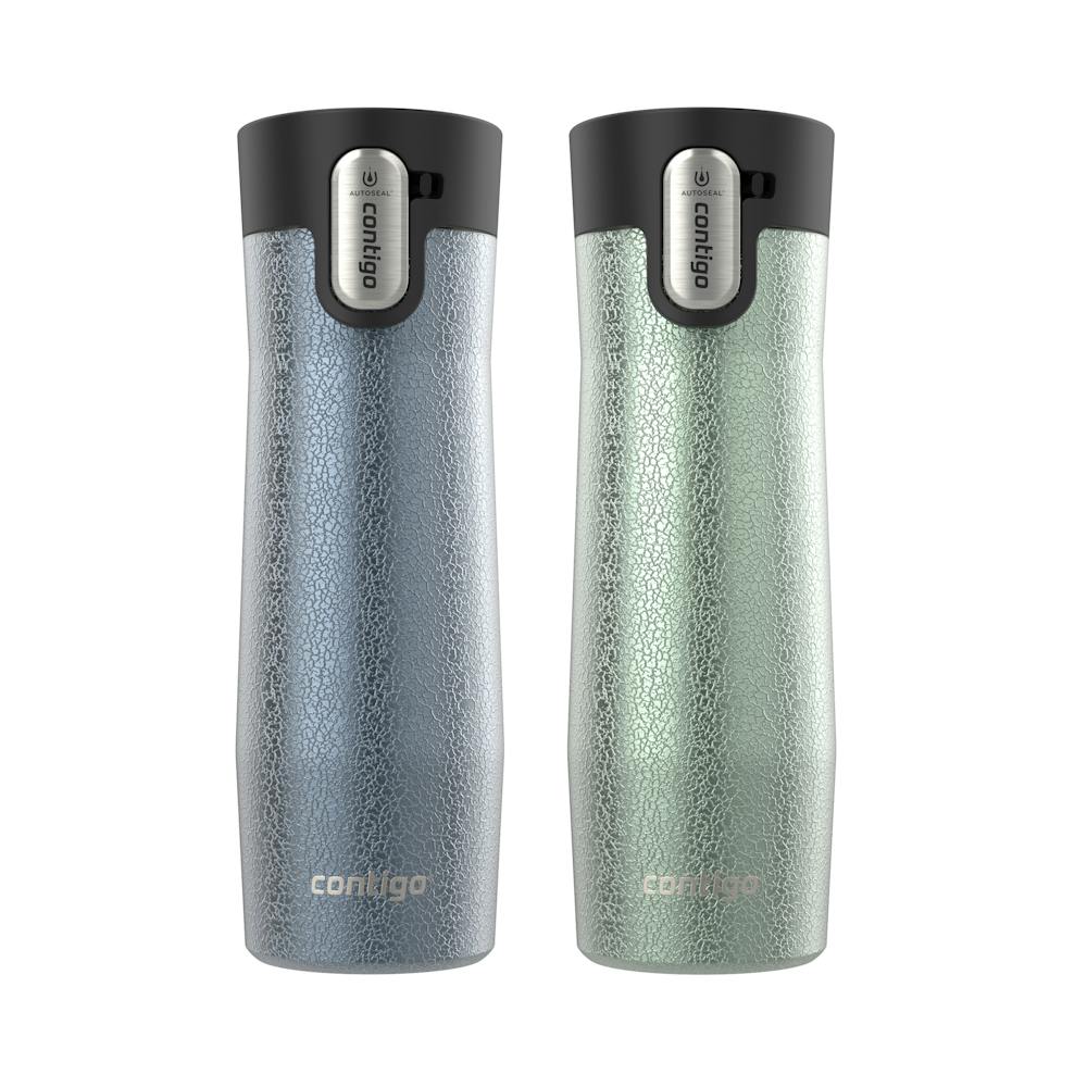 Contigo® AUTOSEAL® West Loop Vacuum-Insulated Stainless Steel Travel Mug with Easy-Clean Lid, 20 oz, 2-Pack kQLh