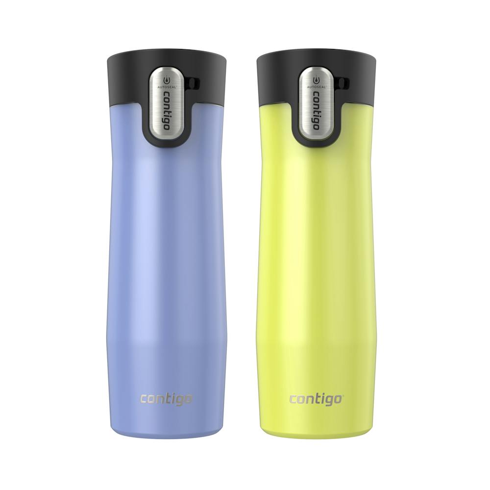 Contigo® AUTOSEAL® West Loop Vacuum-Insulated Stainless Steel Travel Mug with Easy-Clean Lid, 20 oz, 2-Pack PiBf
