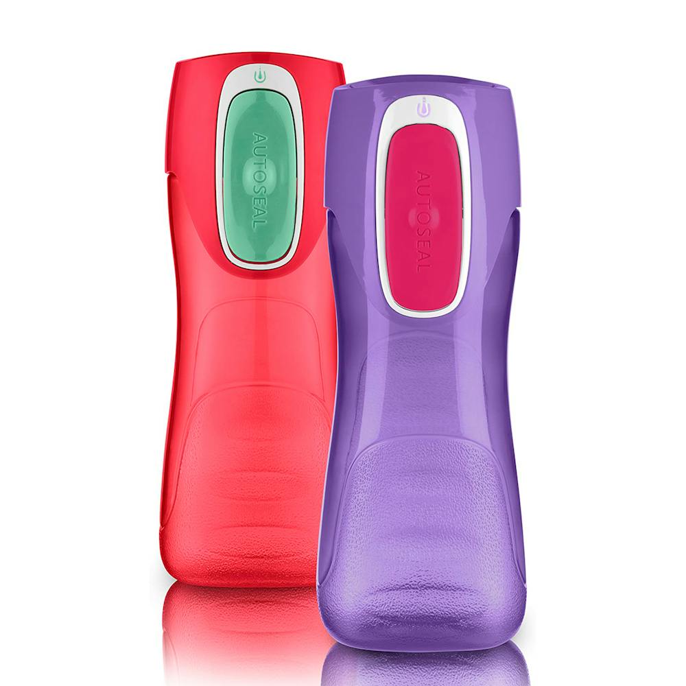Contigo® Trekker Kids Water Bottle with AUTOSEAL® Lid, 14oz, 2-Pack GqKG