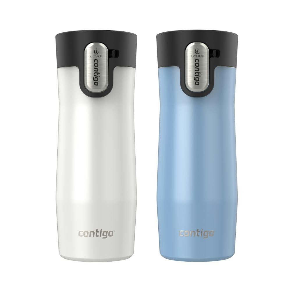 Contigo® AUTOSEAL® West Loop Vacuum-Insulated Stainless Steel Travel Mug with Easy-Clean Lid, 16 oz, 2-Pack wvuq