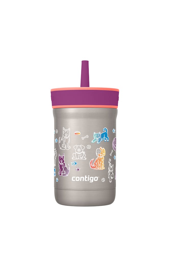 Contigo® Kids Leighton Spill-Proof Stainless Steel Tumbler with Straw, 12oz Y86l